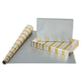 thumbnail image 4 of American Greetings Reversible All-Occasion and Wedding Wrapping Paper, Gold and Silver (4 Rolls, 80 Sq. Ft.), 4 of 10