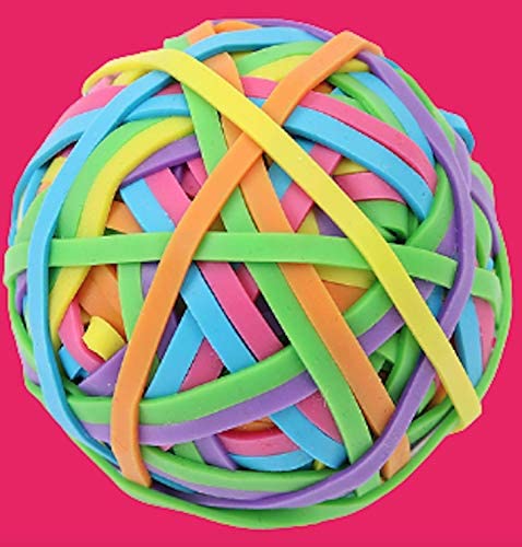 Activave Round Ball Rubber Band Elastics 150g Colorful Rubber Bands  Stretchable Rubber Bands Stationery Holder Elastic Band Loops, Arts and  Crafts, Document Organising, Stocking Fillers (1-Piece) 
