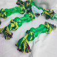 thumbnail image 4 of 1 pieza de 25 cm, suministros para mascotas, juguetes para perros de alta calidad, cuerda de plástico suave con forma de hueso, limpieza de dientes para cachorros, juguetes para masticar para entren, 4 of 5