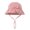 Pink, variant on Minzimin Kids’ Solid Color Cotton Gauze Bucket Hat – Cute Summer Sun Hat for Toddlers, Simple Lightweight Fisherman Cap for Boys & Girls for 6-12 Months & 1-2 Years Old