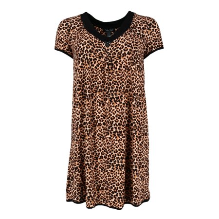 Rene Rofe Women's Leopard Print Sleepshirt | Walmart Canada