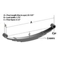 thumbnail image 3 of LIBRA Trailer Leaf Spring 4 Leaf Double Eye 3000lbs Cap for 6000lbs Axle -Set 2, 3 of 3