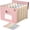 Blush Pink, variant on 26 Pockets Accordion File Organizer, Butter Yellow