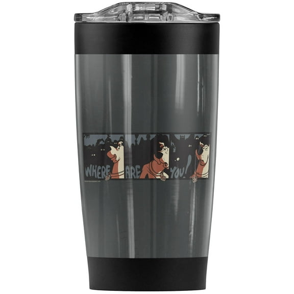 Scooby Doo Where Are You Stainless Steel Tumbler 20 oz Coffee Travel Mug/Cup, Vacuum Insulated & Double Wall with Leakproof Sliding Lid | Great for Hot Drinks and Cold Beverages