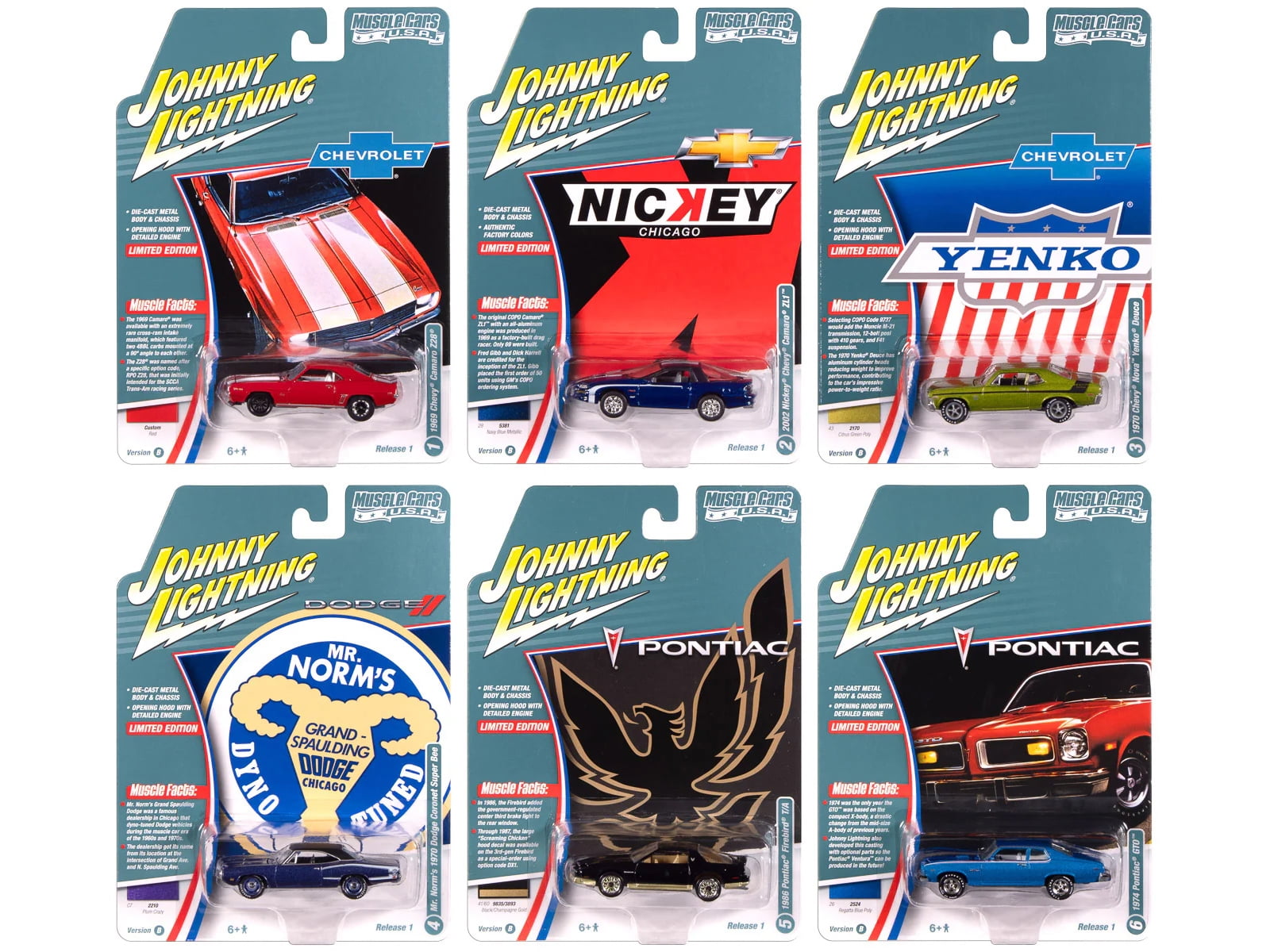 Johnny Lightning Muscle Cars USA 2020 Release 1 Set B Diecast Car