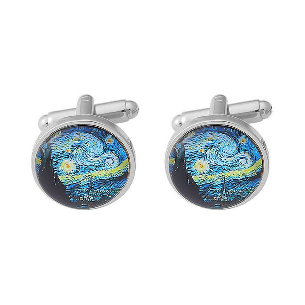 Gemelos Starry Night Art, diseño de Van Gogh, para hombre