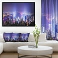 thumbnail image 4 of Design Art Ville De Nuit De Hong Kong  Sur Toile Encadrée, 4 of 4