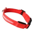 thumbnail image 2 of Collier Lumineux Rechargeable USB pour Animaux de Compagnie Collier Lumineux LED avec Sangle, Rouge, S, 2 of 8