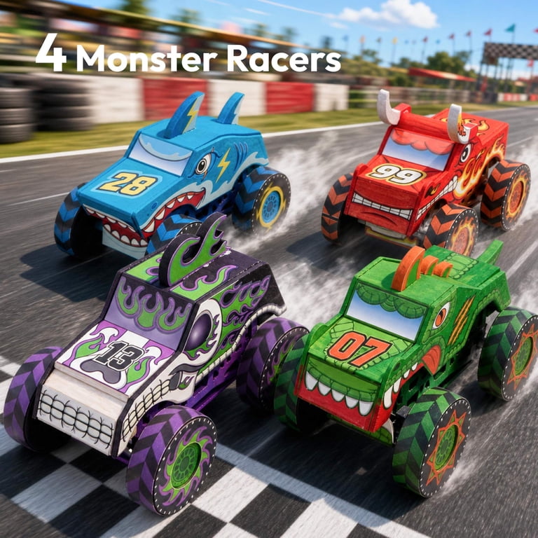 Joyfy Wooden Monster Truck Build & Paint Kit photo 4