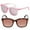 Glacier Pink/Tortoise  1.50, variant on "The Jet Setter" 2 Pair of Women's Fashion Bifocal Reading Sunglasses - Black/Tortoise - 1.50