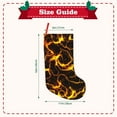 thumbnail image 3 of KLL Orange Lightning for 18" Christmas Stocking Snowman Xmas Stocking Holiday Christmas Decoration Gifts for Family Kids, 3 of 8