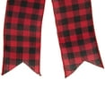 thumbnail image 4 of Northlight 19" Buffalo Plaid Print 14 Loop Christmas Bow Tree Topper, 4 of 7