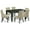 Multi-color, variant on East West Furniture Dining Room Set Linen White, WEBR7-WHI-02