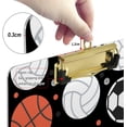 thumbnail image 4 of FMSHPON Basketball Football Sports Clipboard Hardboard Wood Nursing Clip Board and Pull for Standard A4 Letter 13x9 inches, 4 of 7