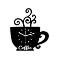 thumbnail image 1 of Café Copa de forma de pared Decoración del hogar Decoración divertida Silenciosa Silenciosa para comedor de cocina Estudio de estudio, 1 of 7