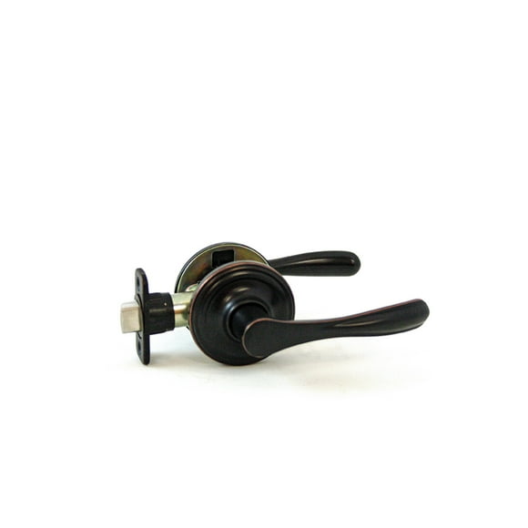 Atlas Straight Lever Passage Door Knob, Oil Rubbed Bronze Handle