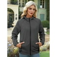 thumbnail image 5 of Rain Jacket for Women Waterproof Windbreaker Jacket with Hood Packable Raincoat with Pockets Dark Grey XXL, 5 of 9