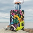 thumbnail image 7 of Hirioo Colorful Pug for Elasticity Suitcase Cover (No luggage Included) Durable Luggage Protector Fits 18-32 Inch Luggage-Medium, 7 of 7