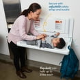 thumbnail image 4 of ECR4Kids Horizontal Wall-Mounted Changing Station with 500 Liners, Baby Changer, White Granite, 4 of 9
