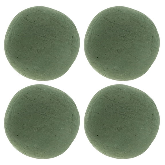 Supvox 4Pcs Lightweight Green Floral Foam Balls for Home and Shop Flower DIY