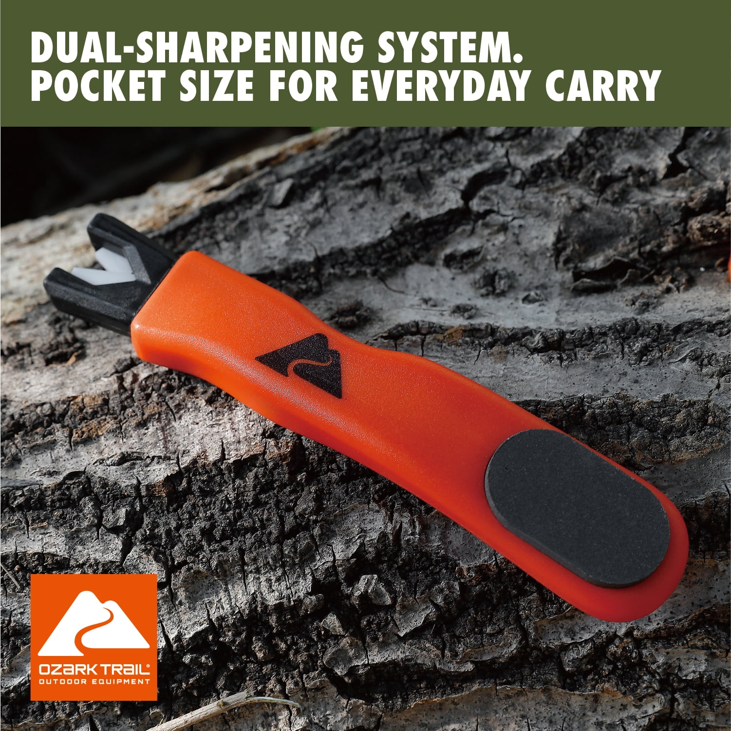 Ozark Trail Dual-Sided Tool Sharpener for Axes, Machetes, and Knives