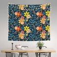 thumbnail image 2 of Sikiie Blue Floral tapestry wall hanging home decor for bedrooms, living rooms, dorms 60x51in, 2 of 6