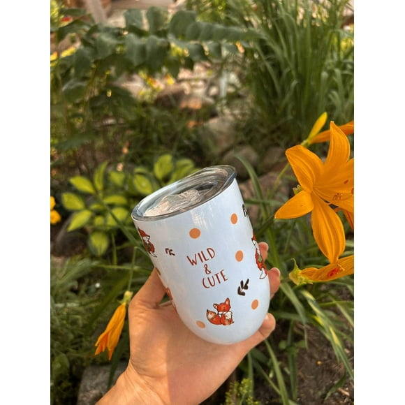 Artspacesol 12oz Wine Tumbler Stainless Steel Outdoor Mug
