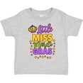 thumbnail image 3 of Inktastic Little Miss Mardi Gras with Crown and Dots Girls Toddler T-Shirt, 3 of 5