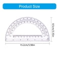 thumbnail image 5 of 6Inch Protractors 180 Degrees Math Protractors Measuring Tool for Student, 5 of 8