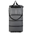 thumbnail image 1 of Langgg Valises Extensibles Capacité de Roues avec Roues Sac de Voyage Imperméable Fermetures Éclair Bidirectionnelles - pour Femmes Voyageant en Avion Gris, 1 of 6