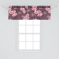 thumbnail image 2 of Cherry Blossom Window Valance, Sakura Asian Inspirations Branches Drawing Spring Colors Print, Curtain Valance for Kitchen Bedroom with Rod Pocket, 54" X 18", Dark Mauve Pastel Pink, by Ambesonne, 2 of 2