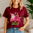 thumbnail image 4 of Flamingo Summer Christmas In July Shirt, Christmas Tshirt, Summer Vacation Tshirts, Santa Beach Shirt, Santa Summer Tee, Christmas In Summer, Xmas In July Gift, Xmas Summer, Summer Vibes, 4 of 5