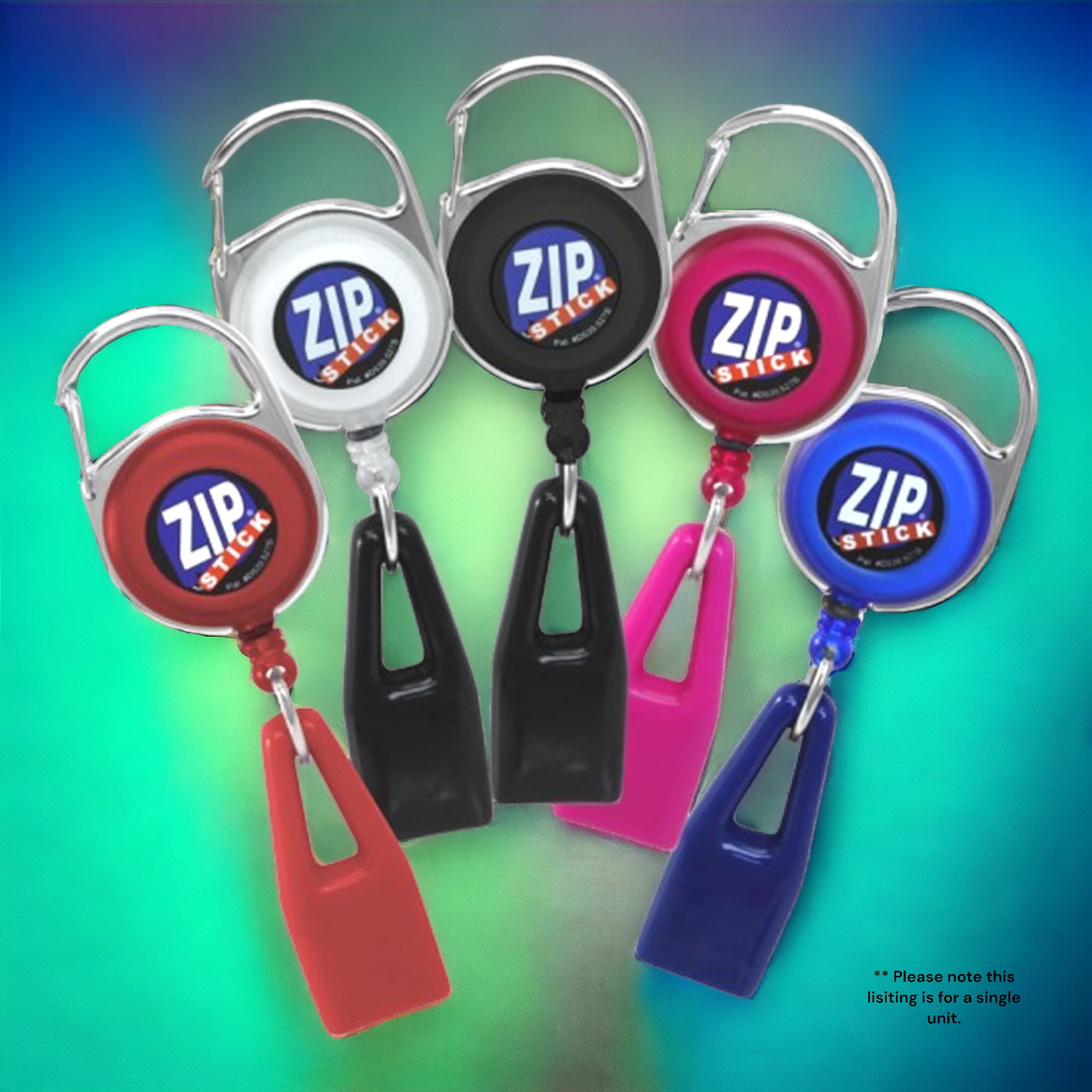 Zip Stick Zip Stick Retractable Lip Balm Holder- Assorted Colors  Multi-Colored 