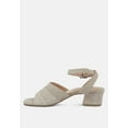 thumbnail image 4 of SIGRID Fine Suede Block Heeled Sandal in Nude, 4 of 7