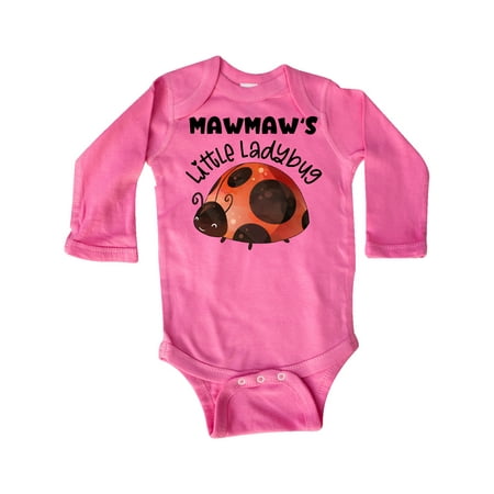 

Inktastic Mawmaw s Little Ladybug Gift Baby Boy or Baby Girl Long Sleeve Bodysuit