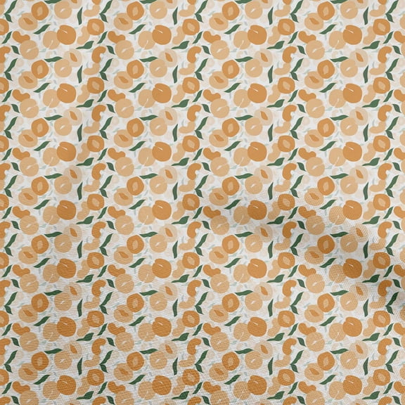 oneOone Polyester Spandex Orange Fabric Fruits Fabric For Sewing Printed Craft Fabric By The Yard 56 Inch Wide
