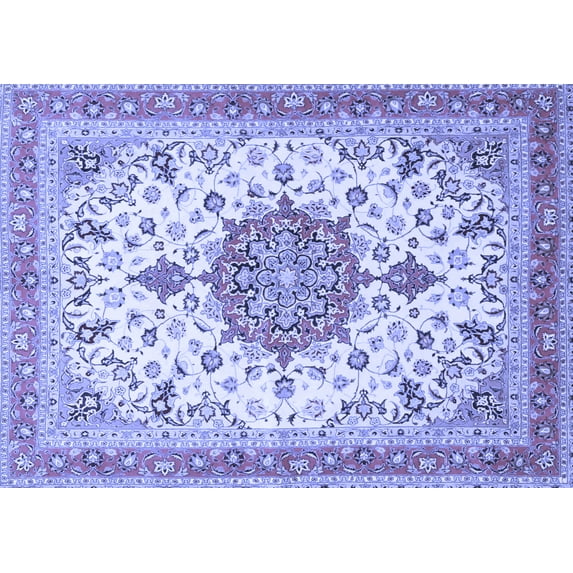 Ahgly Company Indoor Rectangle Persian Blue Traditional Area Rugs, 3' x 5'