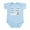 Sky Blue, variant on CafePress - Baby Skier Infant Bodysuit - Baby Light Bodysuit, Size Newborn - 24 Months