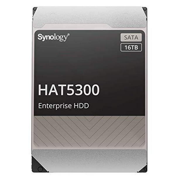 Synology HAT5300-16T Disque dur 16 To - 3,5 internes - SATA (SATA/600) -  Serveur, périphérique de système de stockage pris en charge - 7200 tr/min -  550 To TBW 