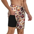 thumbnail image 2 of Fotbe rock music Skull record Traje de Baño para Hombre – Shorts de Natación de Secado Rápido con Forro y Bolsillos-X-Large, 2 of 6
