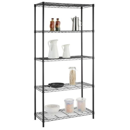 HDX 5-Tier Black Wire Shelving Unit