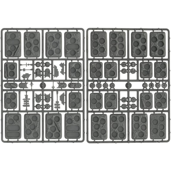 Battlefront Miniatures Plastic Bases - Urban Rubble New