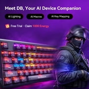 DarkBeacon Gaming Keyboard 87 HE Mechanical Keyboard with Hall Effect Magnetic Switch, RGB Backlit, Wired Keyboard for PC Gamer