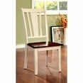 thumbnail image 1 of Chaise Dover avec Assise en Bois&44; Cerise & Blanc - Lot de 2, 1 of 1