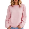 thumbnail image 5 of XUNKUSGA Womens Striped Tops Casual Loose Long Sleeve Crewneck Pullover Top Fashion Drop Shoulder Oversized Tunic Tops Comfortable Soft Fall Sweatshirt for Daily Wear L, 5 of 7