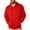 E-134Red, variant on FAOWME Men's Hoodies With Pockets Long Sleeve Solid Color Drawstring Zipper Comfortable Loose Fit Sweatshirt For Autumn Winter Daily Wear Orange L