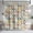 Colorful, variant on Mid Century Modern Curtains, 72 x 72 Inches, Retro Scandinavian Modern Danish Bathroom Decor, Easy to Clean Waterproof Polyester Fabric,Includes 12 Hooks