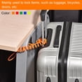 thumbnail image 5 of Uxcell Security Steel Cable 3.5mm x 1.2m/3.94ft Coated Spring Luggage Lock Wire Rope with Double Loop Orange, 5 of 5