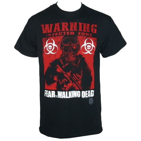 Licensed THE WALKING DEAD FTWD Infected Poster T-Shirt Black