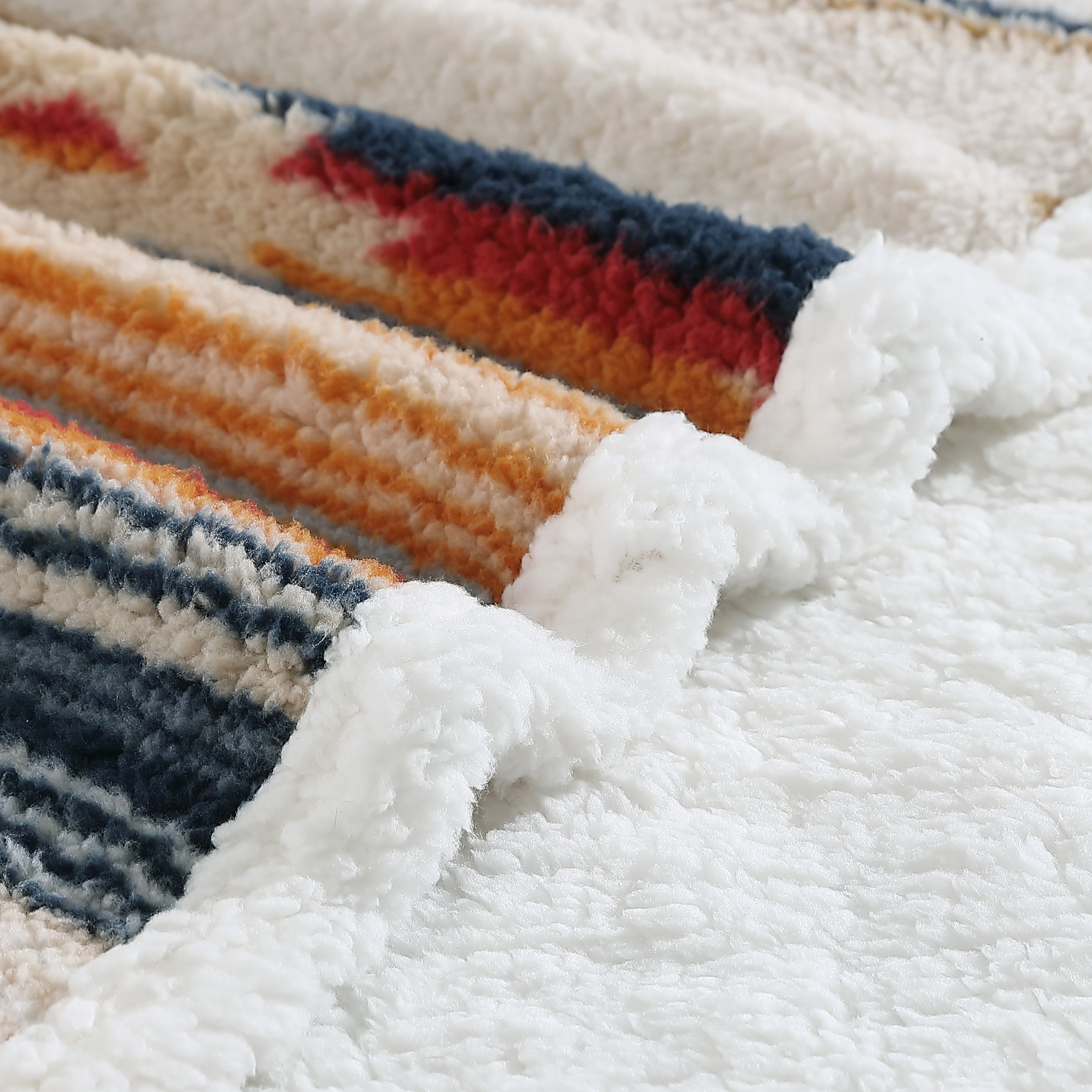 Wrangler Coyote Sands Beige Sherpa 60X50 Throw Blanket